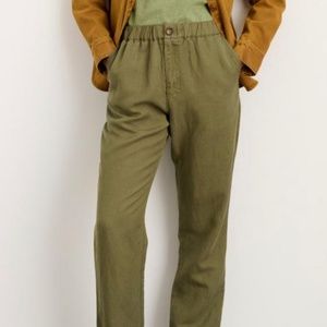 Alex Mill Suit(ish) Pull on Pant Faded Olive / LG x 1